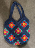 COTTON POD Sundrop Flower Granny Square Bag ~ Crochet Kit ~ Scheepjes Cahlista (2 Colourways)