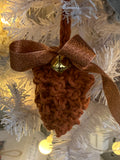 COTTON POD Crochet Kit - Pine Cone Baubles ~ 7 colourways (makes 4)