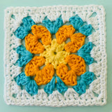 COTTON POD Sundrop Flower Granny Square Bag ~ Crochet Kit ~ Scheepjes Cahlista (2 Colourways)