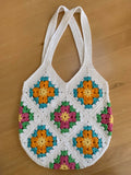 COTTON POD Sundrop Flower Granny Square Bag ~ Crochet Kit ~ Scheepjes Cahlista (2 Colourways)