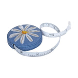 Denim Daisies Embroidered Tape Measure