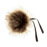 Buy TRIMITS Brown Tipped Faux Fur Pom Pom 11cm large