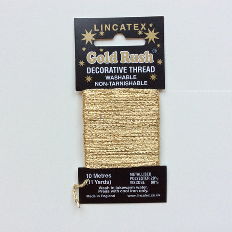 Buy Gold Lincatex Gold Rush Decorative Thread from Cotton Pod UK